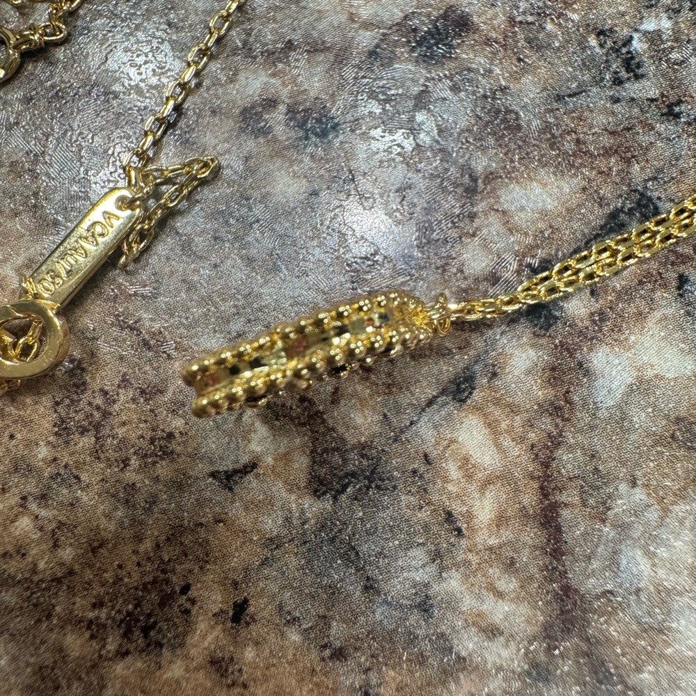 Van Cleef & Arpels inspired Vintage Alhambra Fashion Clover Necklace - Picture 3 of 3